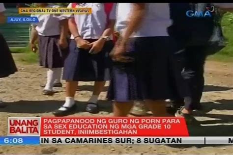 Grade 10 students, pinanood daw ng porn para sa sex ed sa Iloilo.